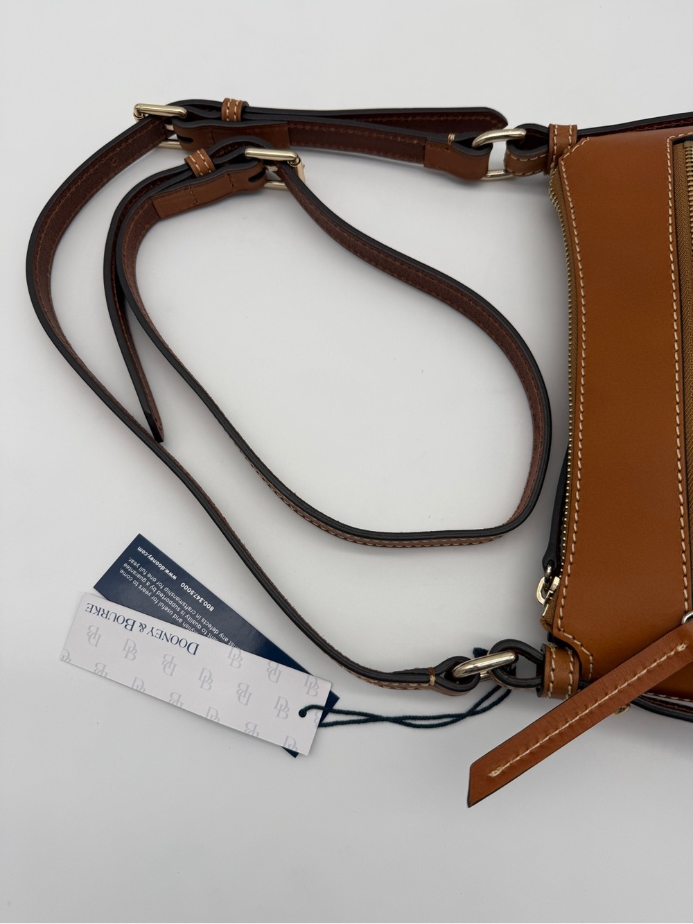 Dooney & Bourke Wexford Leather Crossbody 25 Plum Wine - Picture 9 of 14